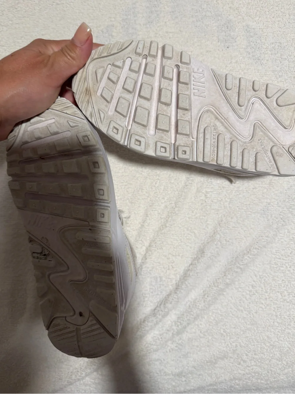 Nike Kids White Air Max Style Sneakers